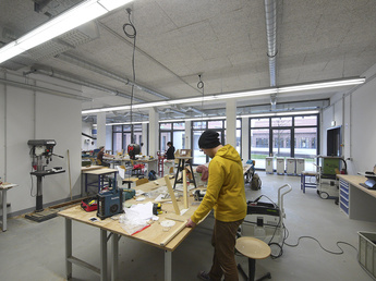 Eine der Werkstätten der Akademie auf Haus Kump